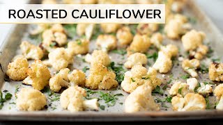 ROASTED CAULIFLOWER RECIPE  how to roast cauliflower [upl. by Namhar]