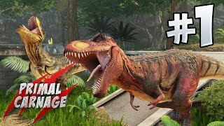 Primal Carnage Extinction  Part 1  TRex Squad [upl. by Inalaeham]