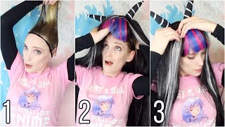 How To Put On A Cosplay Wig Correctly In 3 Steps [upl. by Eldnek565]