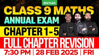 Class 9 Annual Exam  Maths  Chapter 15  Full Chapter Revision  Xylem Class 9 [upl. by Jean-Claude]