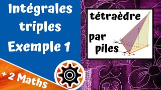 Intégrales triples  exemple 1 par piles [upl. by Lodi122]