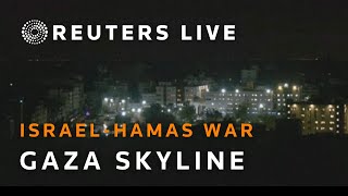 LIVE View of Gaza skyline [upl. by Marguerita]