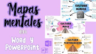 Mapas mentales en Word y Powerpoint Mireya GH [upl. by Harness]