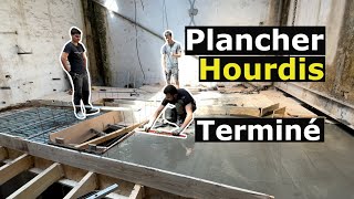 Plancher hourdis rénovation maison DIY coulage béton [upl. by Hterrag]