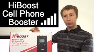 HiBoost 4K Smart Link Cell Phone Signal Booster Setup and Review [upl. by Aisyla574]