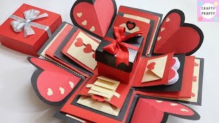 How to make Explosion box  DIY Valentines Day Explosion Box Explosion Box Tutorial [upl. by Hairahs]