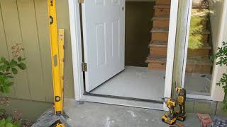 Jeld Wen Front Door Installation  Really crappy products and craftsmanship PART 1 [upl. by Phonsa]