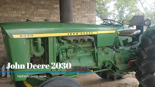 John Deere 2030 hydraulic pump tear down [upl. by Uaerraj]