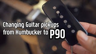 Changing Guitar pickups from Humbucker to P90 [upl. by Norret679]