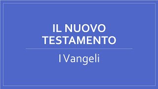 I VANGELI [upl. by Yenruoj]