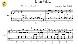 Ievan Polkka Loituma Polkka Piano SoloSheets [upl. by Edd]