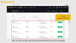 Binance Guide How to Buy Crypto on Binance P2P Web [upl. by Rodavlas]