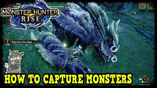 Monster Hunter Rise How to Capture Monsters Tips amp Tricks [upl. by Ajile543]