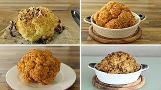 Whole Roasted Cauliflower – 4 Delicious Ways [upl. by Aelhsa]