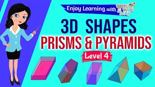 Prisms and Pyramids  Grade 3 amp 4 Math  TutWay [upl. by Rodriguez764]