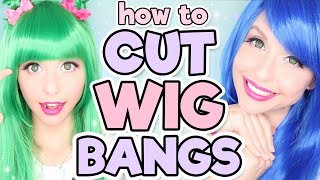 HOW TO CUT WIG BANGS  TRIM WIG FRINGE  Alexas Wig Series 9 [upl. by Davies]