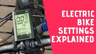 Electric bike S830 display settings explained use closed captions [upl. by Nor]