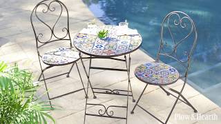 Mosaic Tile Bistro Set [upl. by Attelahs]