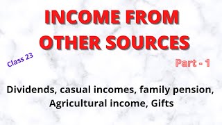 Income from other source in MalayalamDividends casual incomes family pension Gifts ect [upl. by Aloysia]