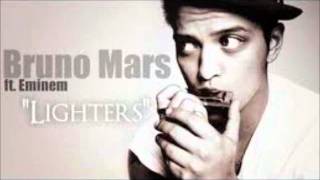 Bruno Mars ft Eminem Lighters Instrumental LYRICS [upl. by Grider]