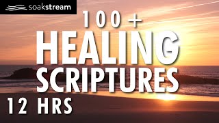 100 Healing Scriptures With Soaking Music  Audio Bible  Instrumental Worship Music  12 HRS 2020 [upl. by Aihtennek929]