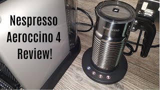 Nespresso Aeroccino 4 Milk Frother Review  Worth upgrading from the Aeroccino 3 [upl. by Olympium519]