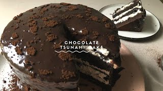 Chocolate Tsunami Cake  Easy Eggless Chocolate Cake  By Chef Nehal Karkera [upl. by Esilehc]