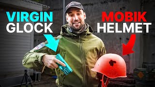 Virgin Glock VS Russian Mobik Helmet [upl. by Leruj]