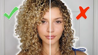 CURLY HAIR STYLING MISTAKES TO AVOID  TIPS FOR VOLUME AND DEFINITION AIRDRY [upl. by Kelci950]