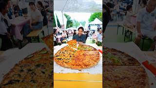 32 Inch Sourdough Pizza Challenge This ones brutal 🫠 foodchallenge [upl. by Fafa]