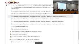 CUSD Regular Board Meeting  April 18 2024  Part 2 [upl. by Anidnamra]