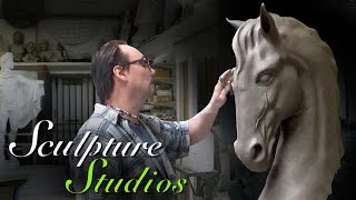 Classical Horse Head Carving by Sculpture Studios [upl. by Suelo]