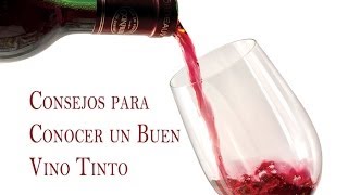 Consejos Para Conocer un Buen Vino Tinto [upl. by Buffy]