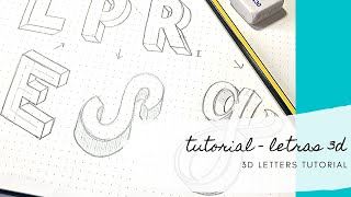 Letras 3D  Tutorial paso a paso [upl. by Licko271]