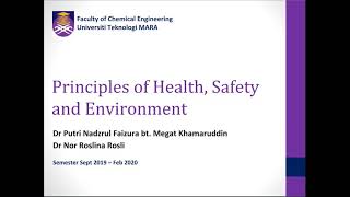 Principles of Health Safety and Environment HSE Lecture [upl. by Cinamod691]