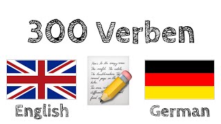 300 Verben  Lesen und Hören  Englisch  Deutsch  Muttersprachler [upl. by Drawets]