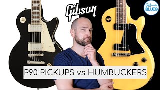 Humbuckers vs P90 Pickups Gibson Test [upl. by Elamor]