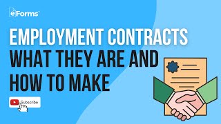 Employment Contracts  What They Are and How to Make [upl. by Henrique]