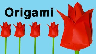 Como Hacer Flores De Papel Origami Fácil [upl. by Nagey]