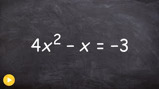 How to find the discriminant of a quadratic and label the solutions [upl. by Adnwahsat]