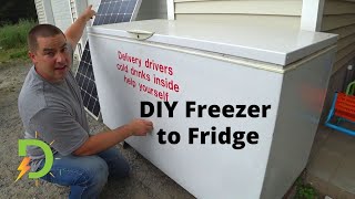 Solar Powered Chest Freezer turned into Fridge [upl. by Ludlew138]