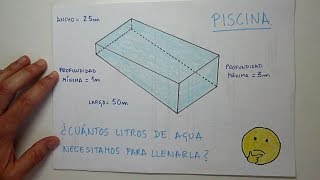 Aprendo  Capacidad Volumen Piscina  Matemáticas [upl. by Barbey]