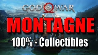 GOD OF WAR  MONTAGNE  100 Collectibles [upl. by Anicart]