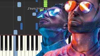 PNL  La misère est si belle Piano TutorialParoles [upl. by Mahla925]