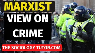 Marxist view on Crime and Deviance Sociology A Level [upl. by Ainslee]