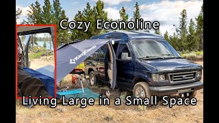 STEALTH Ford Econoline Camper Conversion Van Tour  VANLIFE [upl. by Pasquale]