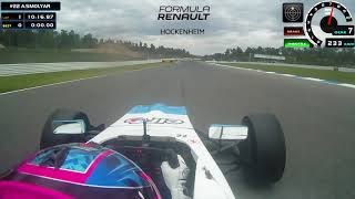 2018 Formula Renault Eurocup  Hockenheim  Onboard Alexander Smolyar [upl. by Attesoj]