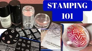 Nail Art for Beginners How to STAMP [upl. by Bette-Ann402]