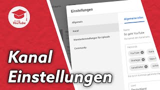 Die wichtigsten YouTube Kanal Einstellungen 2020 [upl. by Mathur]