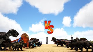 Additional Creatures 2 Wild Ark MOD vs Ark Dinos  Ark Battle [upl. by Aelak]